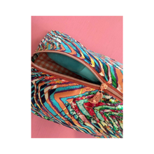 Load image into Gallery viewer, Samade By Sam Blue Orange Shoe Bag