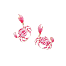 Load image into Gallery viewer, Sunny Hazel Crabbie Pink Earrings