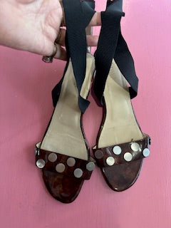 Pre-Loved Chrissie Brown Patent Sandal Size 42