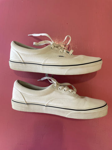 Pre-Loved Vans White Sneaker Size 43