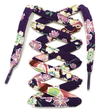 Kimono Laces 127 Black Purple
