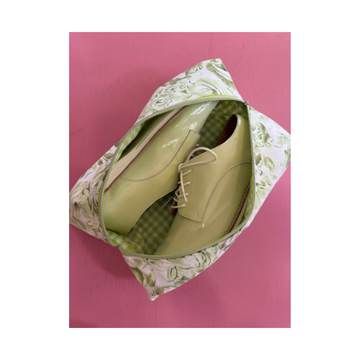 Samade By Sam Green Floral Shoe Bag