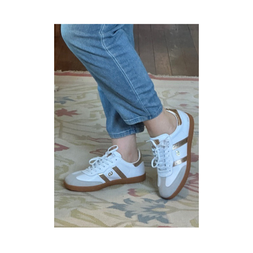 Goodsole Parallel White Gold Leather