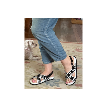 Chrissie Summer Black White Stripe