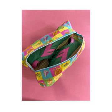 Samade By Sam Multi Colour Squares Shoe Bag