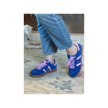 Goodsole Parallel Cobalt Blue Pink Suede