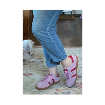 Goodsole Parallel Pink Red Suede