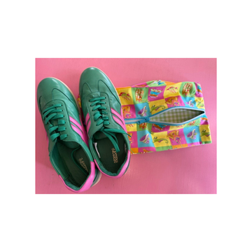 Samade By Sam Multi Colour Squares Shoe Bag