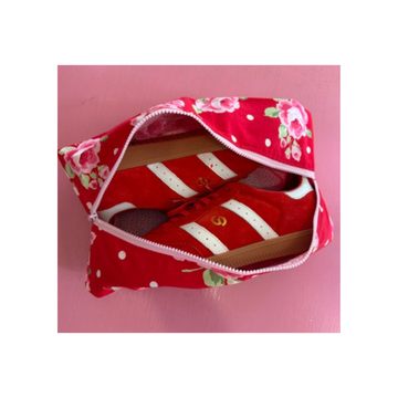 Samade By Sam Red Roses Shoe Bag