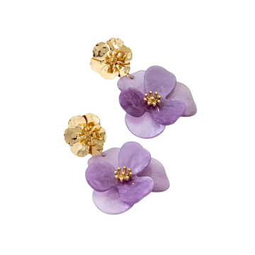 Sunny Hazel Moira Lilac Magnolia Earrings