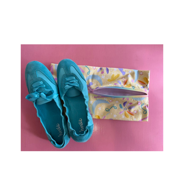 Samade By Sam Yellow Purple Shoe Bag