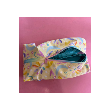 Samade By Sam Yellow Purple Shoe Bag