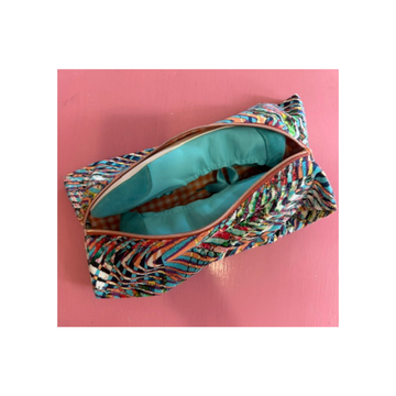 Samade By Sam Blue Orange Shoe Bag