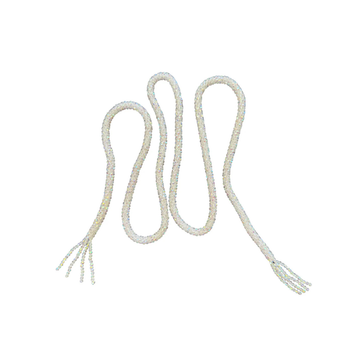 Lora Doro Marg White Wrap Beaded Necklace and Belt