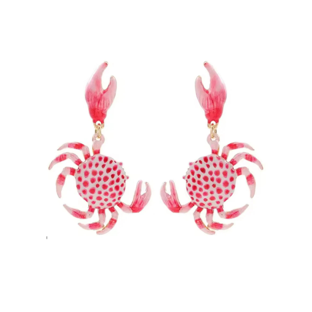 Sunny Hazel Crabbie Pink Earrings
