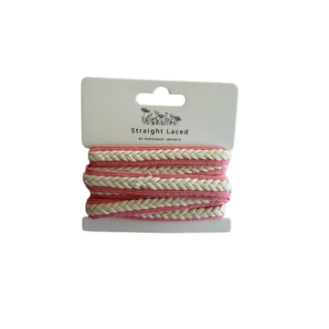 Straight Laced Pink Braided laces
