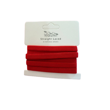 Straight Laced Red classic laces