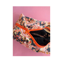 Load image into Gallery viewer, Samade By Sam Orange Paisley Shoe Bag
