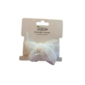 Straight Laced White chiffon laces