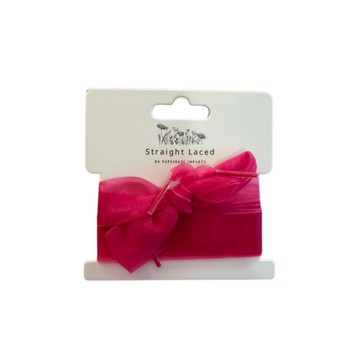 Straight Laced Pink chiffon laces