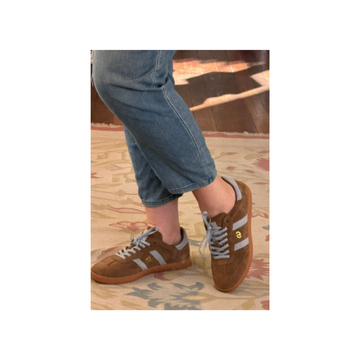Goodsole Parallel Smoke Brown Blue Suede