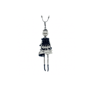 Charlotte Silver French Doll Necklace