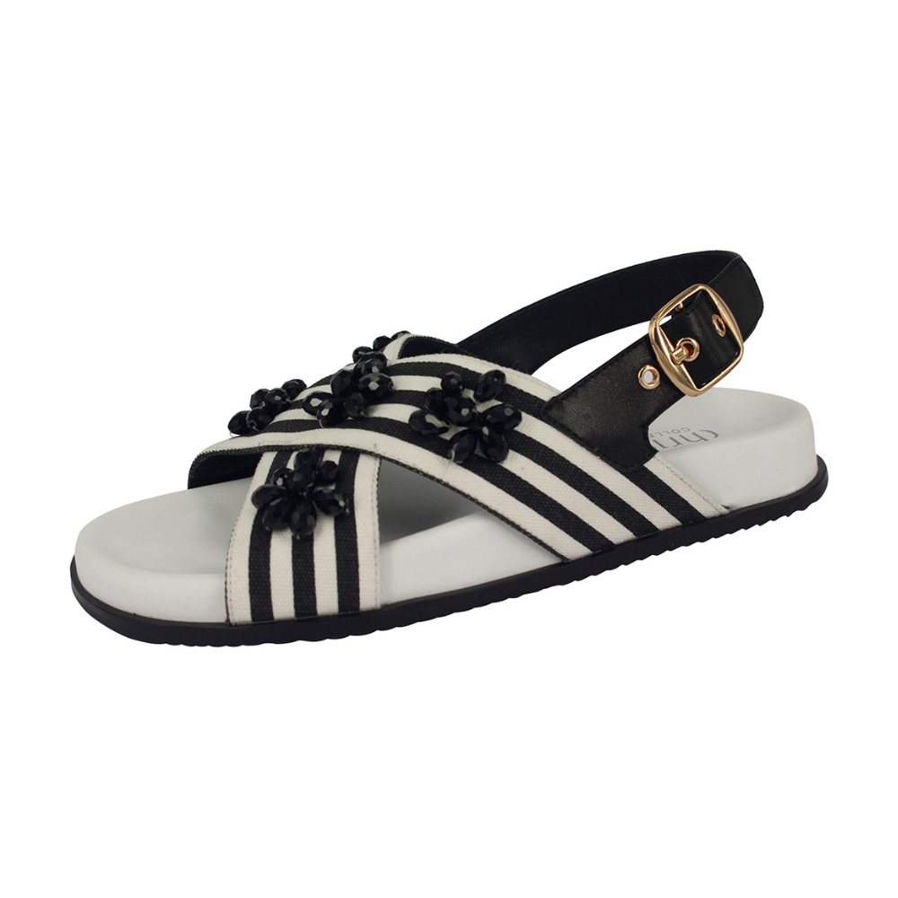 Chrissie Summer Black White Stripe