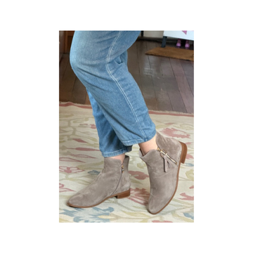 Chrissie Ember Taupe Suede