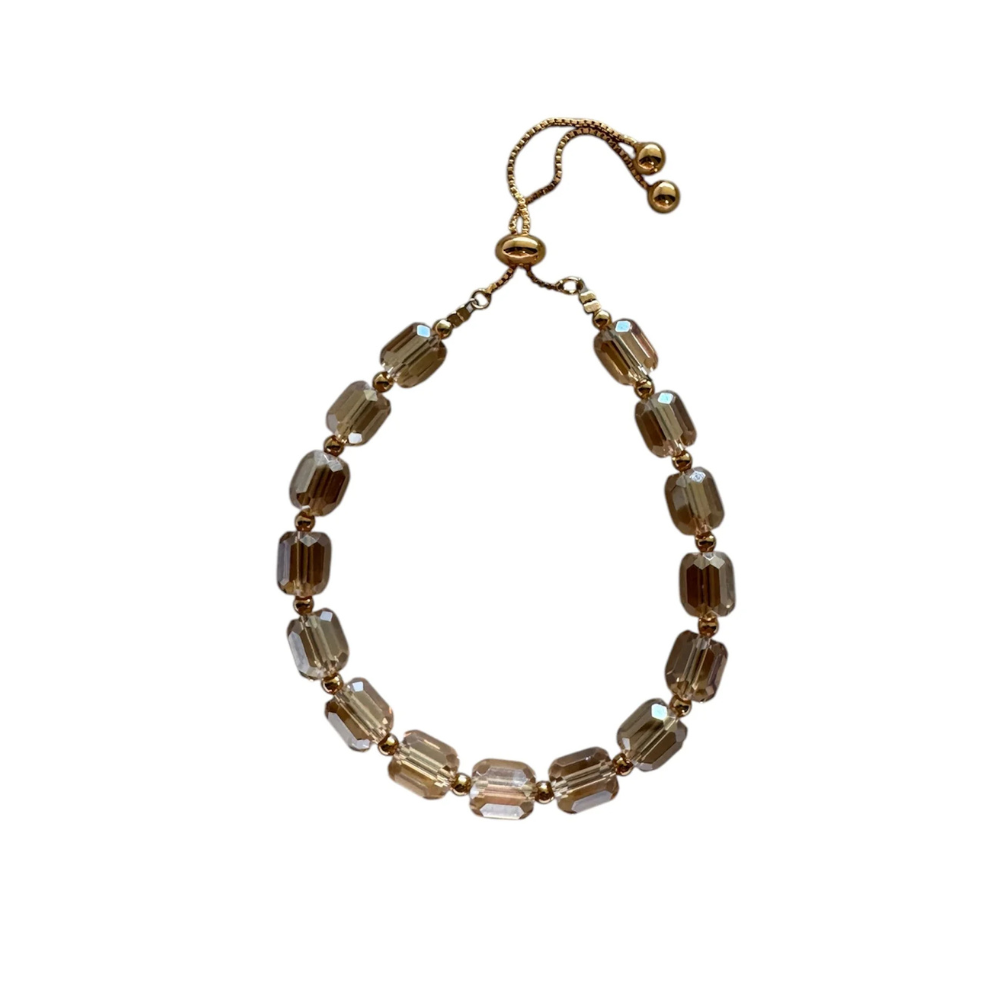 Lora Doro Beaded Bracelet Champagne