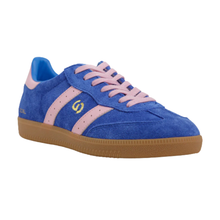 Load image into Gallery viewer, Goodsole Parallel Cobalt Blue Pink Suede
