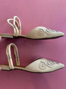 Pre-Loved Valerio Conte Iris Cream Size 43/AU10.5