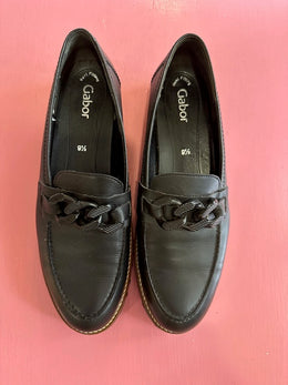 PL Gabor Black Brogue UK9.5, AU11.5