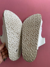 Load image into Gallery viewer, PL Birkenstock White Slides Size 41
