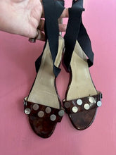 Load image into Gallery viewer, Pre-Loved Chrissie Brown Patent Sandal Size 42
