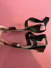 Load image into Gallery viewer, Pre-Loved Chrissie Brown Patent Sandal Size 42
