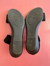 Load image into Gallery viewer, Pre-Loved Taking Shape Black Wedge Sandal
