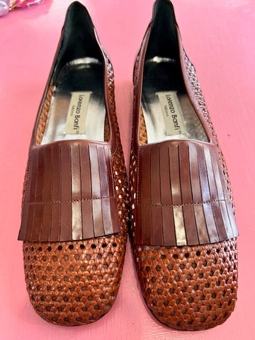 Pre-Loved Lorenzo Banfi Brown Loafers