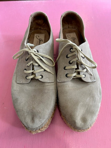Pre-Loved Gaimo Taupe Espadrilles