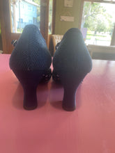 Load image into Gallery viewer, PL Ruby Shoo Navy Dot Heels Size 41
