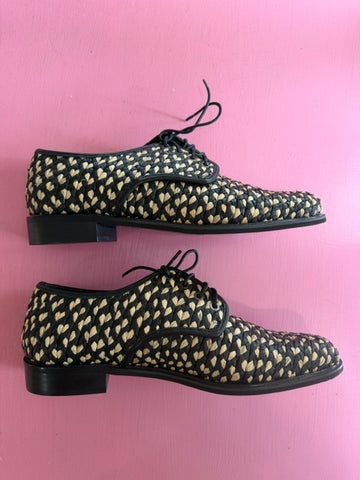 Pre-Loved Robert Clergerie Raffia Brogues