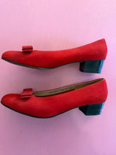Load image into Gallery viewer, Pre-Loved Salvatore Ferragamo Red Low Heeled Courts
