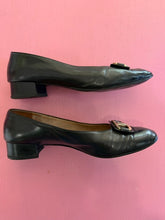 Load image into Gallery viewer, Pre-Loved Salvatore Ferragamo Low Heeled Black Courts

