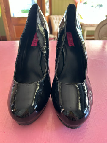 Pre - Loved Pleaser Flair 480 Black Patent