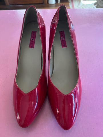 Pre-Loved Pleaser Dream 420 Red Patent