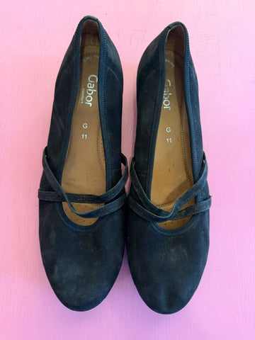 Pre-Loved Gabor Black Flats
