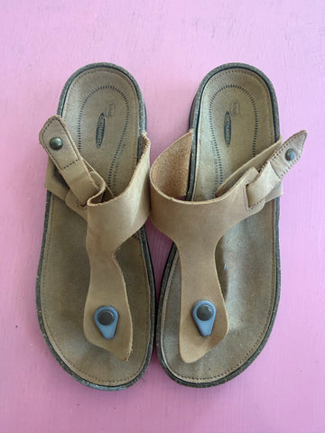 Pre-Loved Scholl Tan Slide