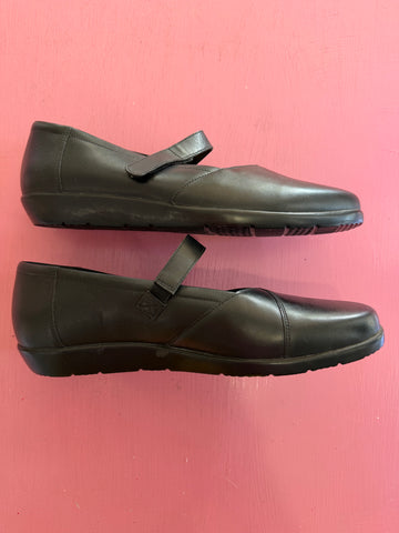 PL Ziera Black Mary Jane Flats