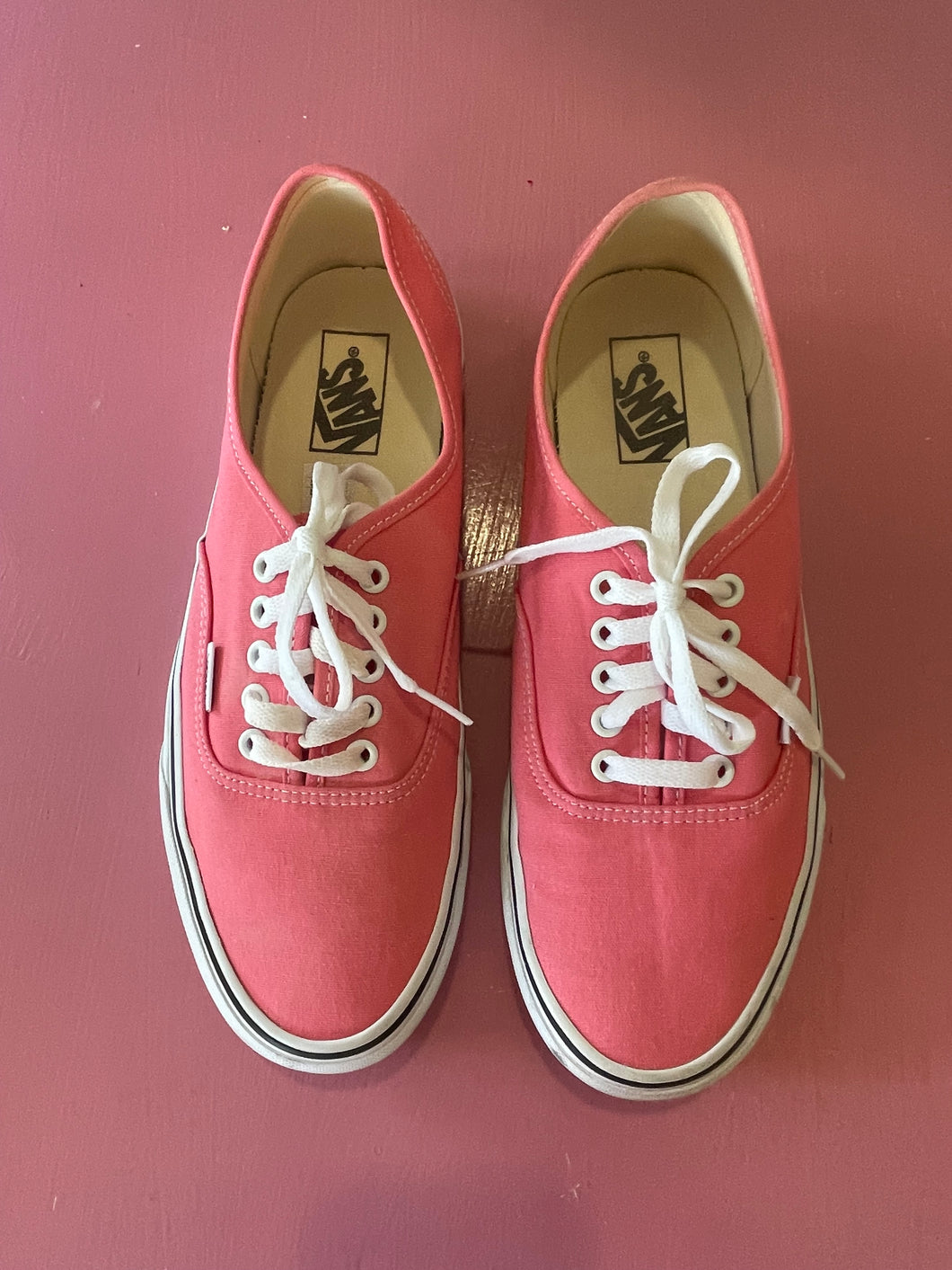Pre-Loved Vans Off the Wall Pink Sneakers Size 43