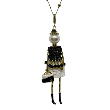 Charlotte Gold French Doll Necklace